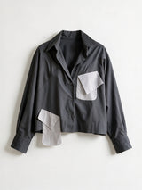 Breeze Poplin Koyu Gri Gömlek