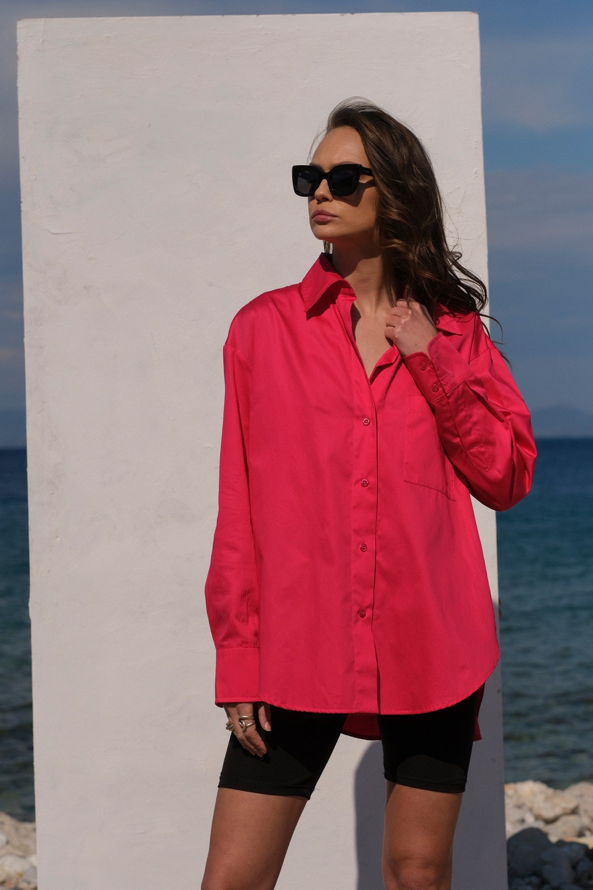 Pink Oversized Shirt