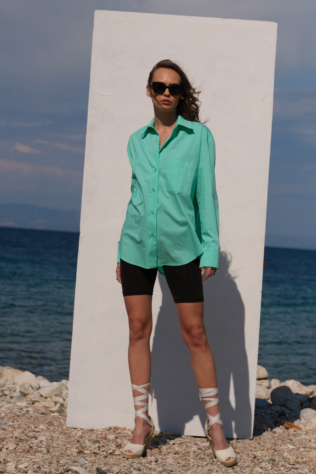 Green Oversized Shirt