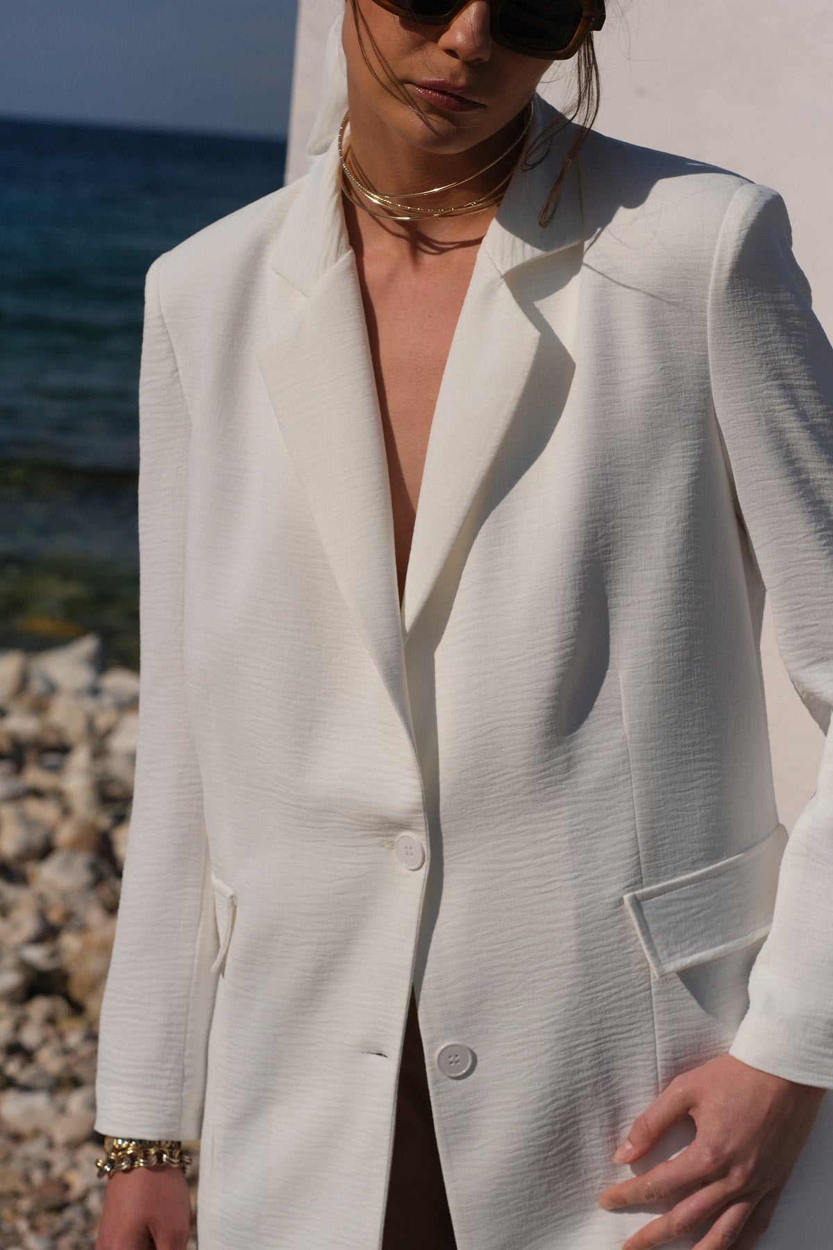 White Blazer