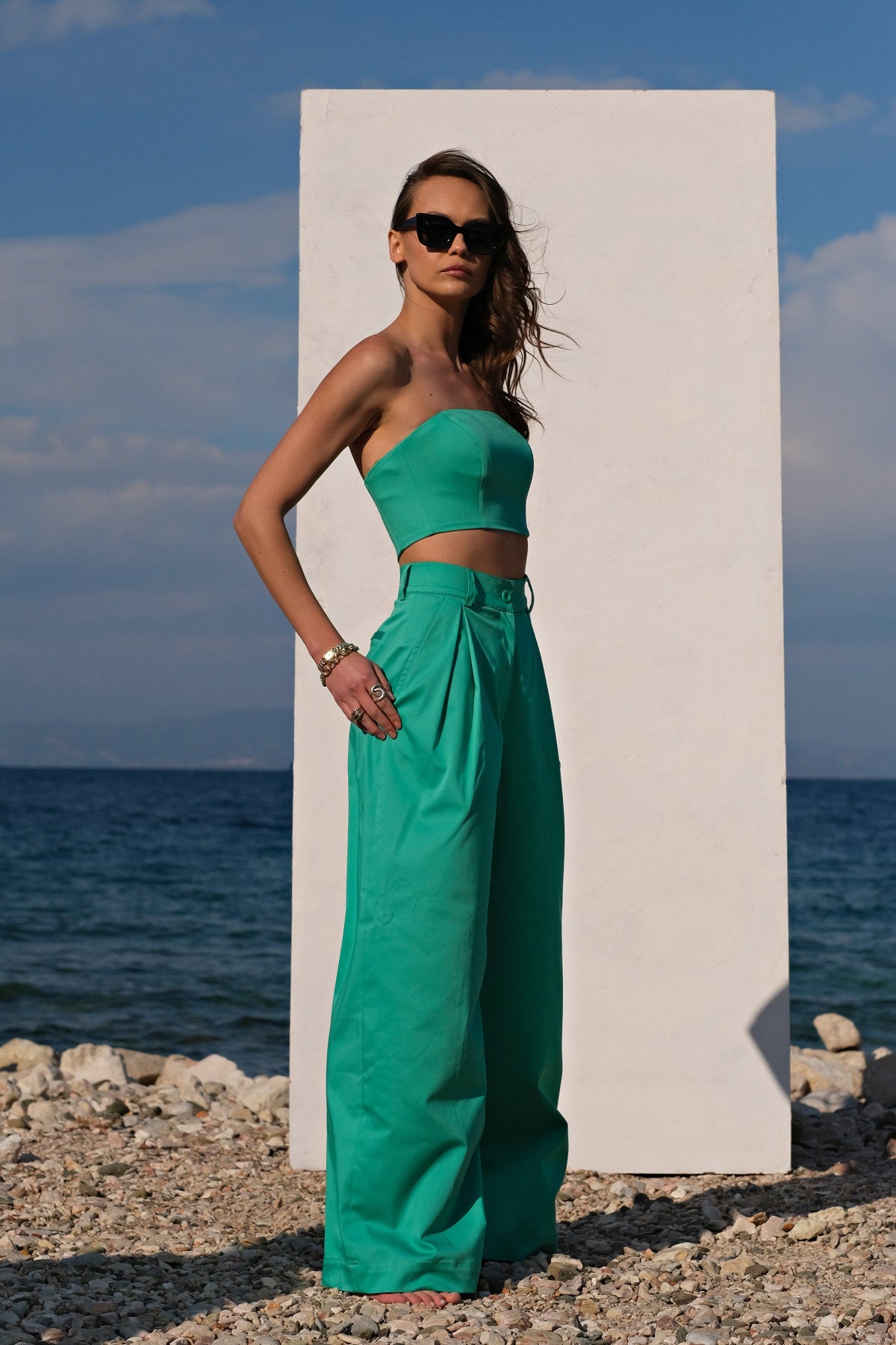 Green Baggy Pants