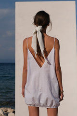 White Linen Dress
