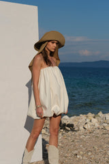 Ecru Balloon Dress