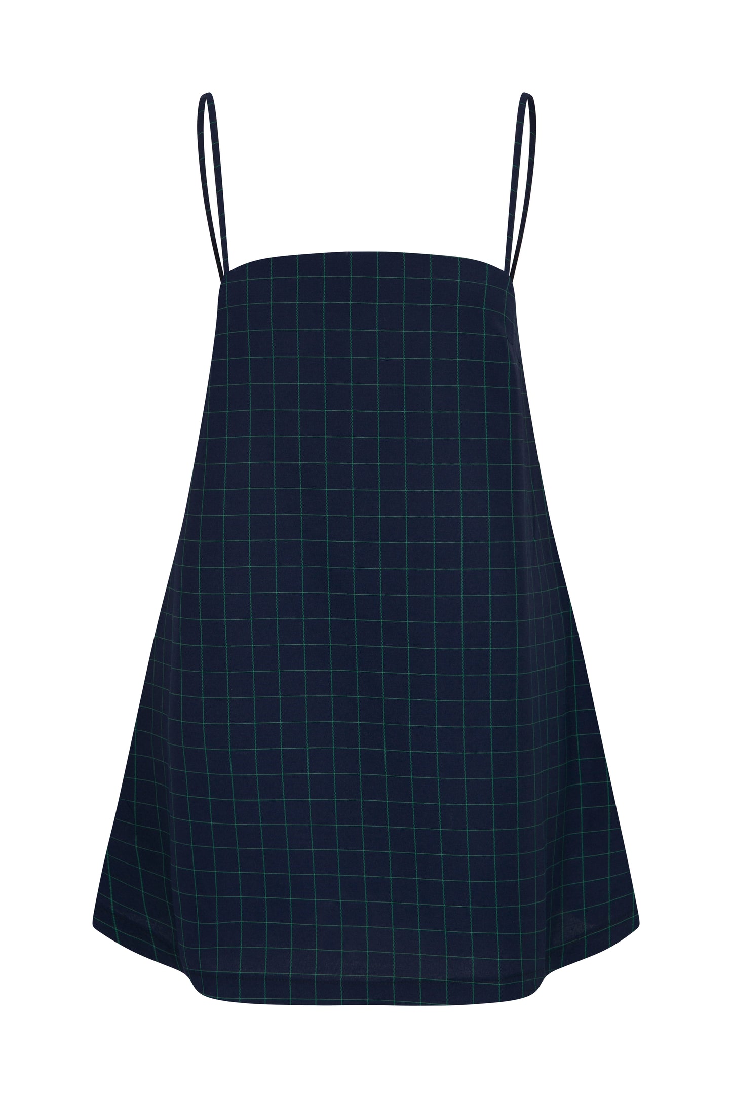 Navy grid lea