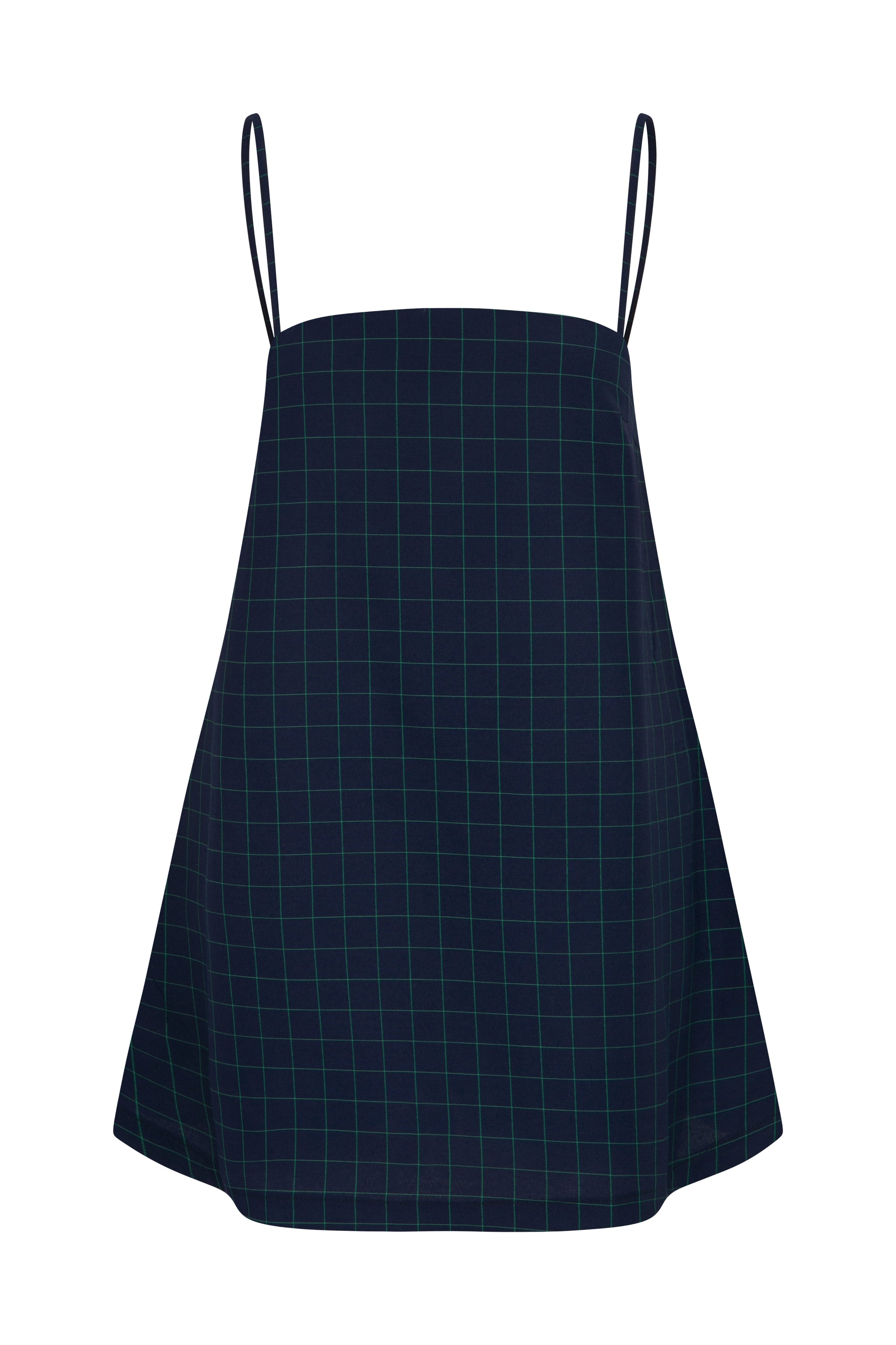 Navy grid lea
