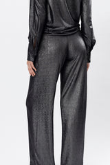Silvery Palazzo Pants