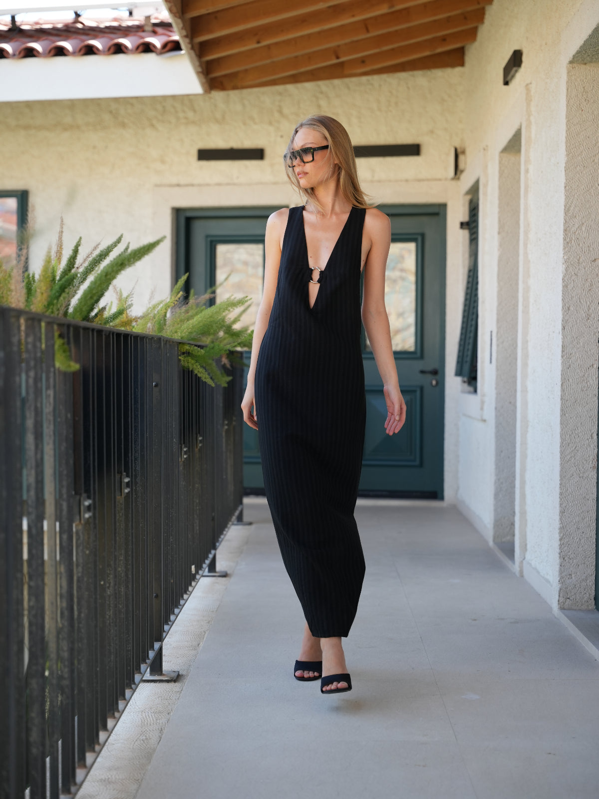 Noir Linen Dress